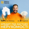Оформити терміново кредит під заставу будинку Київ.